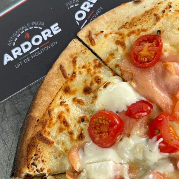 Pizza op een bedrijfsfeest