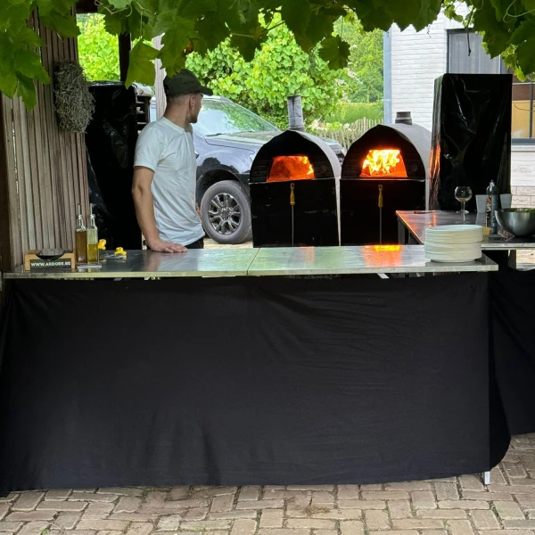 Pizza op een straatfeest