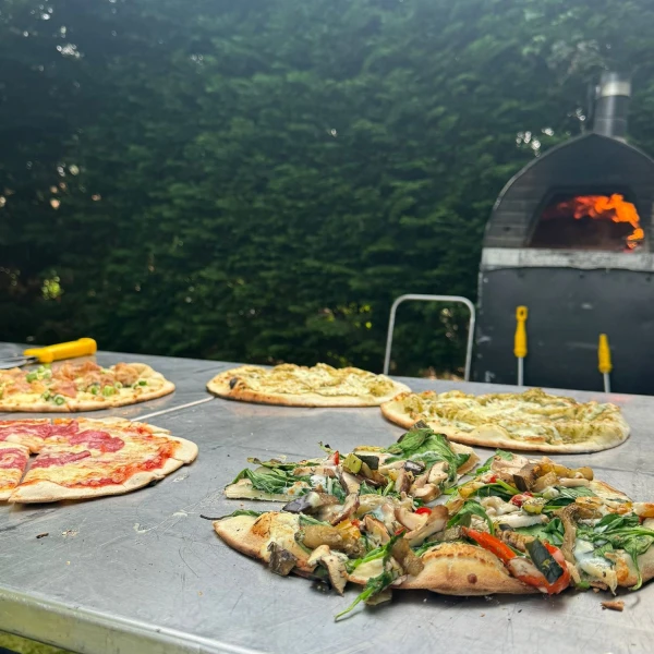 Pizza op een schoolfeest