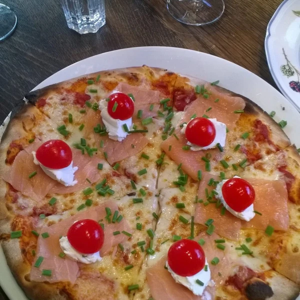 Pizza op een babyborrel