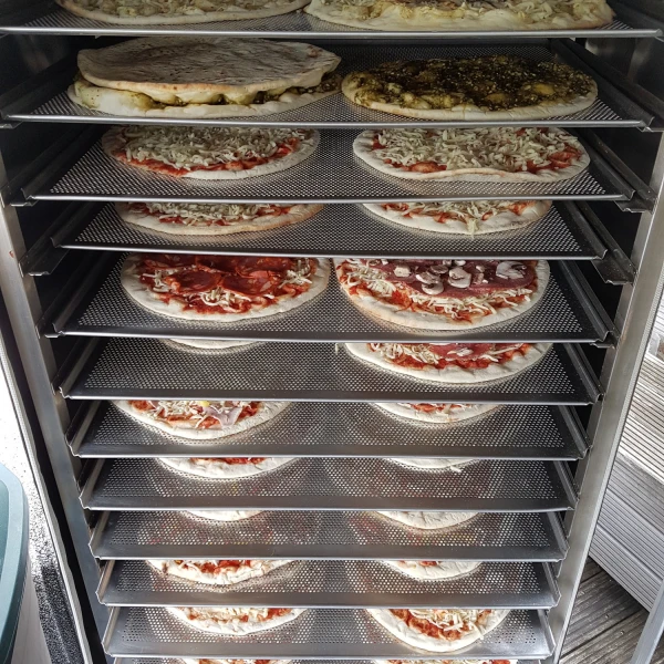Pizza op een communiefeest